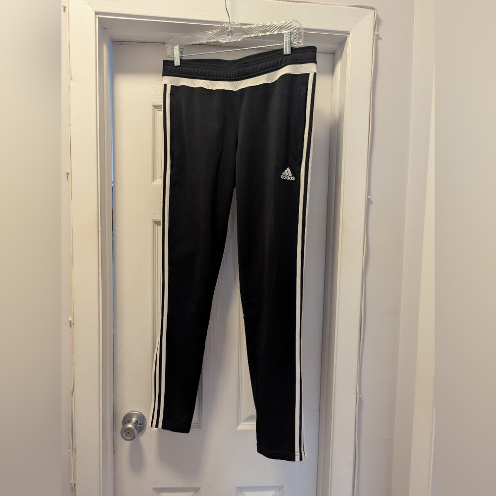 Black Adidas climacool track pants